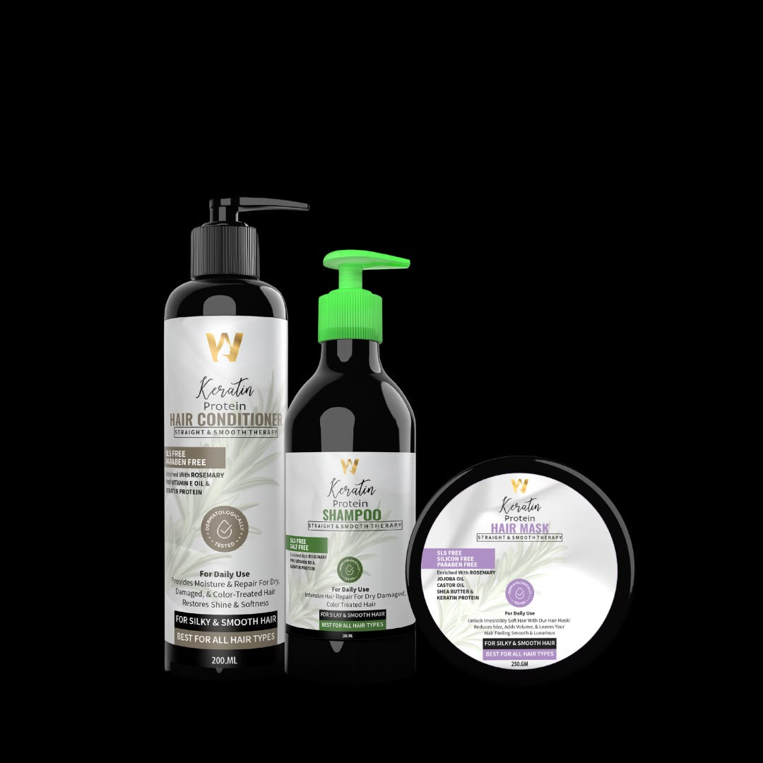 Keratin Protein — Straight & Smooth Hair Therapy Collection
